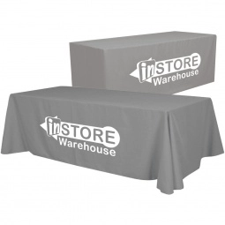 Gray Convertible Custom Table Cover - 6 ft. - 8 ft.
