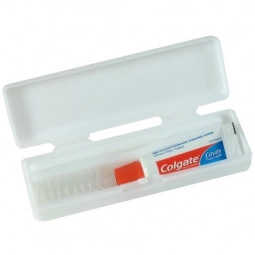 White Travel Custom Toothbrush Kit