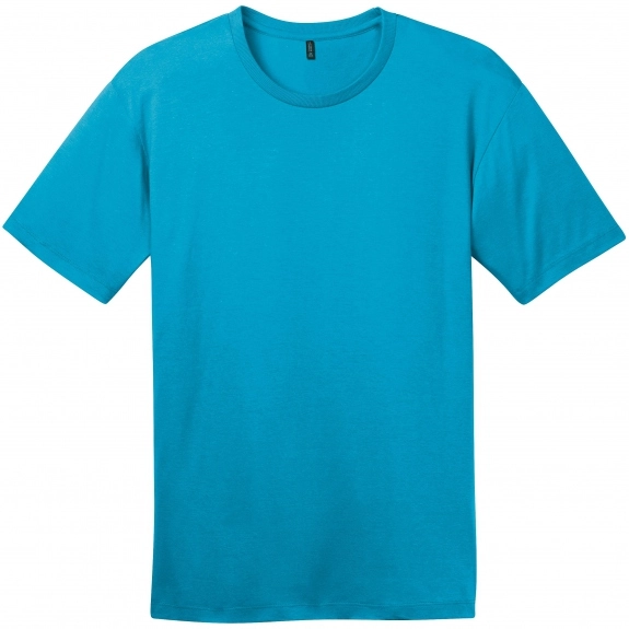 Bright Turquoise District Made Perfect Weight Custom T-Shirt - Men's