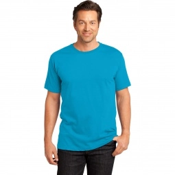 Model - Maritime Blue District Made Perfect Weight Custom T-Shirt - Men's
