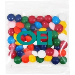 Clear - Full Color Chocolate Buttons Promotional Candy Packs - 2 oz.