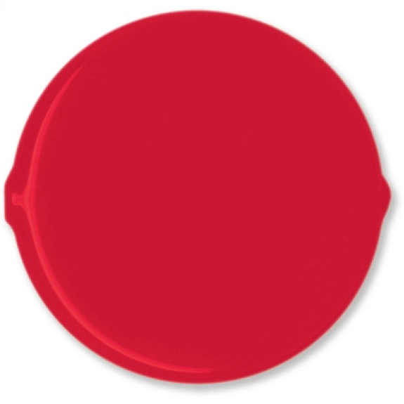 Red Sof-Touch Vinyl Custom Coin Holders - Round
