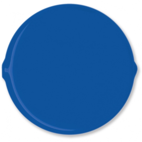 Blue Sof-Touch Vinyl Custom Coin Holders - Round