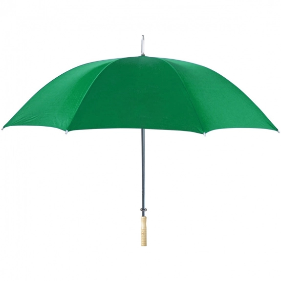 Green Wood Handled Automatic Custom Umbrella