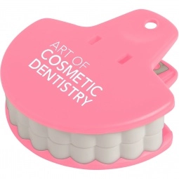 Pink Munch-it Mouth Shaped Promotional Bag Clip 