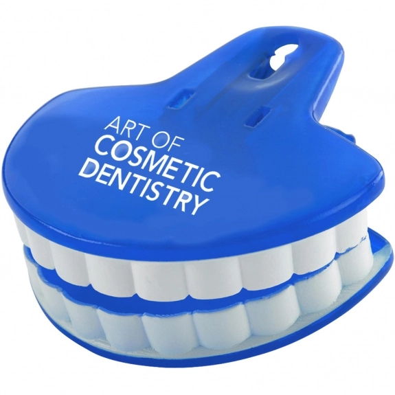 Translucent Blue Munch-it Mouth Shaped Promotional Bag Clip 