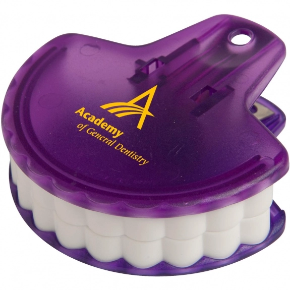 Translucent Purple Munch-it Mouth Shaped Promotional Bag Clip 