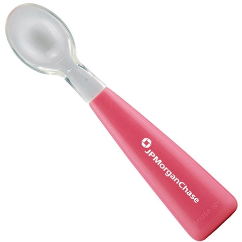 Pink w/clear spoon tip Baby Promotional Spoon