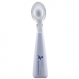 White w/clear spoon tip Baby Promotional Spoon