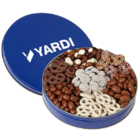 Blue - 7 Way Branded Candy Tin - Chocolate Lover's Dream