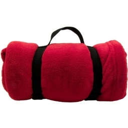 Red Soft Luxurious Micro Plush Custom Blanket