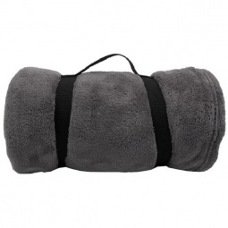 Charcoal Soft Luxurious Micro Plush Custom Blanket
