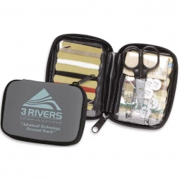 Logo Travel Sewing Kit in Zippered Case
