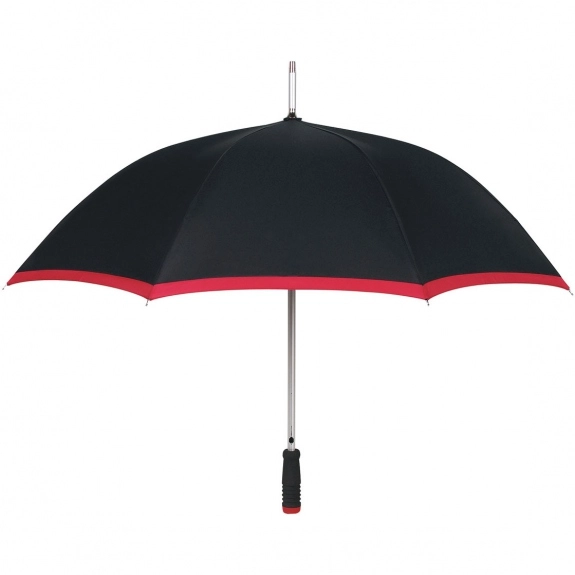 Black/Red Two-Tone Edge Automatic Custom Umbrella