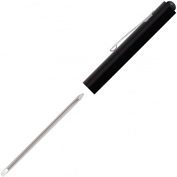 Black Reversible Blade Promotional Screwdriver w/ Button Top