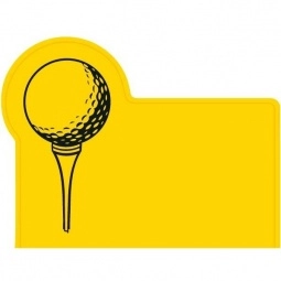 Yellow Press n' Stick Custom Calendar - Golf Ball & Tee