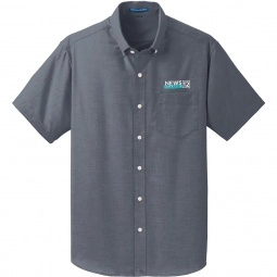 Port Authority® Button Down Short Sleeve Custom Dress Shirts - Men's