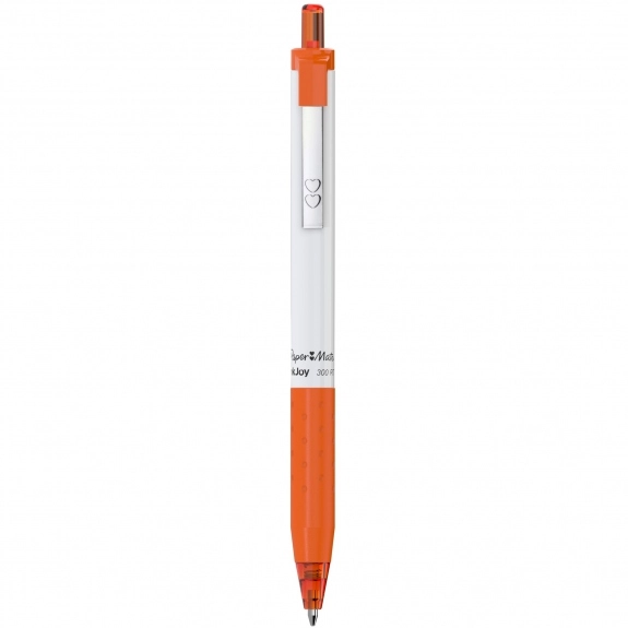 Orange - Paper Mate Ink Joy Promotional Pen w/ White Barrel