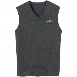 Port Authority® Fine-Gauge V-Neck Custom Sweater Vest
