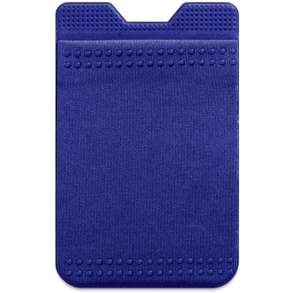 Blue Gadget Grips Expandable Custom Cell Phone Wallet