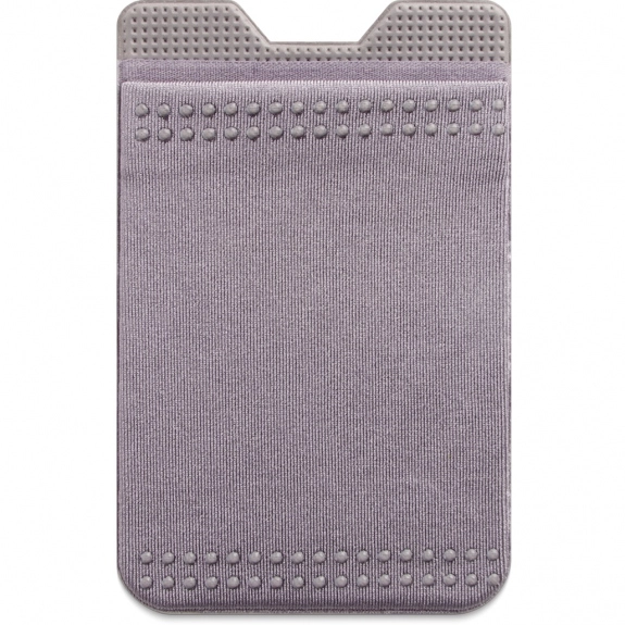 Gray Gadget Grips Expandable Custom Cell Phone Wallet