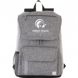 Promotional Heathered Custom Laptop Rucksack Backpack - 15" with Logo