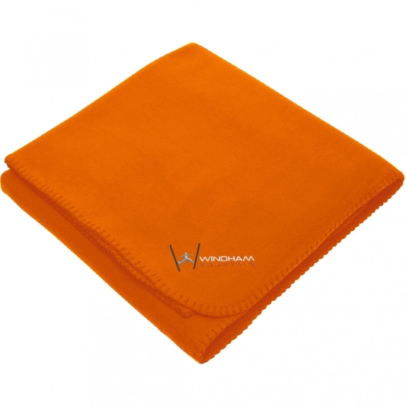 Orange Large Fleece Stadium Custom Blanket