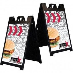 Full Color A-Frame Double Sided Custom Sign - 26.5"w x 38.5"h