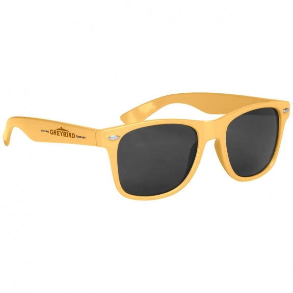 Athletic Gold Fashion Colored Promotional Sunglasses