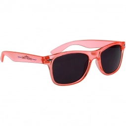 Translucent Orange Fashion Colored Promotional Sunglasses