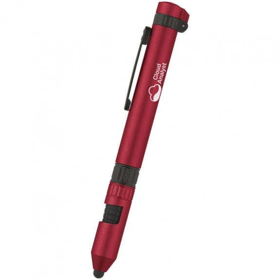 Red 6-in-1 Custom Multi-Tool Pen
