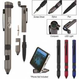 In Use 6-in-1 Custom Multi-Tool Pen