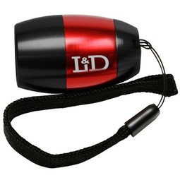 Black / Red - Stubby LED Custom Flashlight