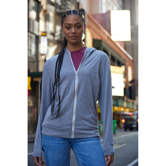 Lifestyle - Threadfast Triblend Full-Zip Hooded Custom Sweatshirt