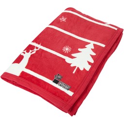 Winter's Nap Large Custom Holiday Throw Blanket - 60" x 80"