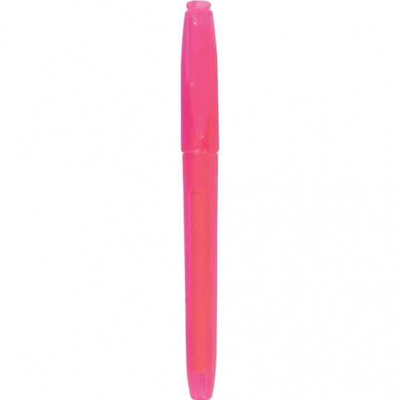 Pink Pocket Clip Promotional Highlighter