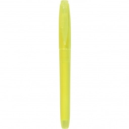 Yellow Pocket Clip Promotional Highlighter