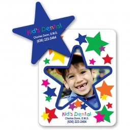 Full Color Star Cut-Out Picture Frame Logo Magnet - 20 mil