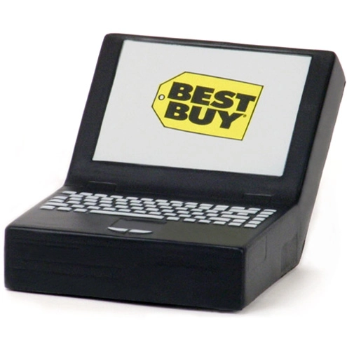 Black with Grey Screen Budget Promo Laptop Computer Stress Ball 