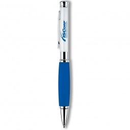 Blue Laser Pointer Custom Executive Pen w/ Rubber Grip