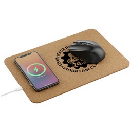 In Use Cork Fast Charging Promotional Wireless Charging Pad