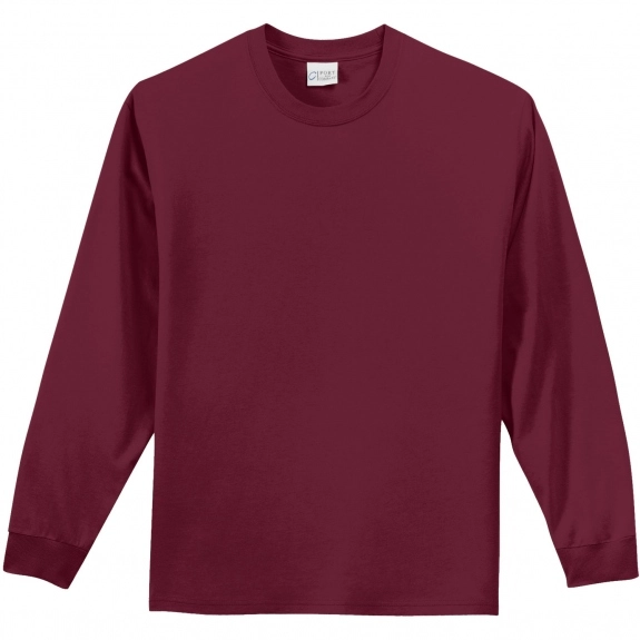 Cardinal Port & Company Long Sleeve Essential Logo T-Shirt - Colors