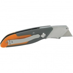 Cushion Grip Promotional Pocket Knife and Box Cutter - Back View