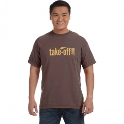 Chocolate Comfort Colors Garment Dyed Custom T-Shirts - Men's