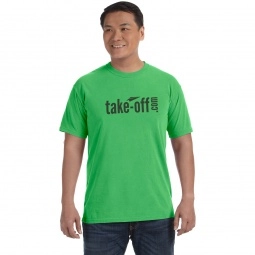 Neon Green Comfort Colors Garment Dyed Custom T-Shirts - Men's