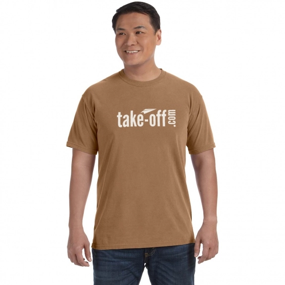 Brass Comfort Colors Garment Dyed Custom T-Shirts - Men's