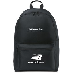 Black - New Balance&#174; Round Custom Logo Backpack - 11.8"w x 17.3"h