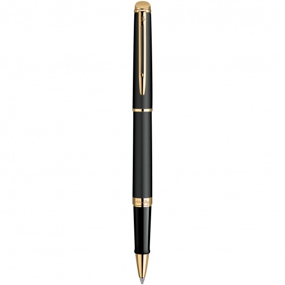 Matte Black/Gold Trim Waterman Hemisphere Rollerball Custom Pen 