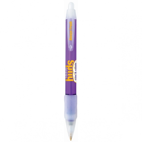Promo BIC WideBody Ice Retractable Imprinted Pen with Rubber Grip