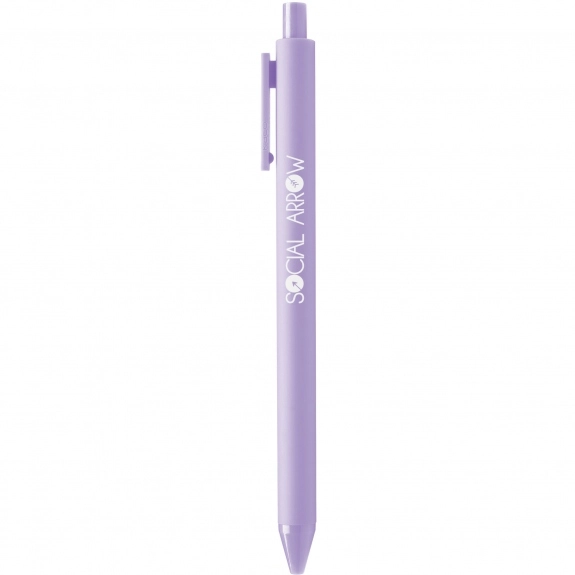 Lilac Full Color Vibrant Retractable Gel Custom Pen